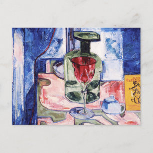 still Life Grönt Flaska av Hans Hofmann Postcard Vykort