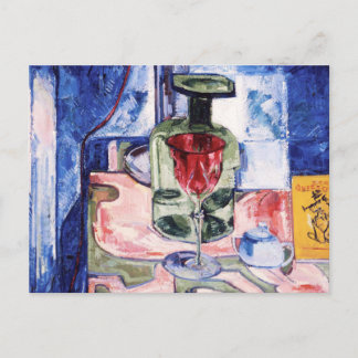 still Life Grönt Flaska av Hans Hofmann Postcard Vykort