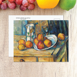 still Life Mjölk Jug Fruit Paul Cézanne Vykort