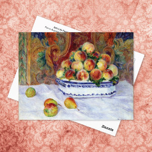 still Life Peacher-Auguste Renoir Vykort