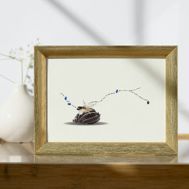 still Life Seashell och Ivory Collage Poster