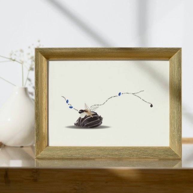 still Life Seashell och Ivory Collage Poster (Skapare uppladdad)
