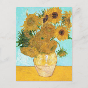 still Life - Vas med tolv solblommor van Gogh Vykort