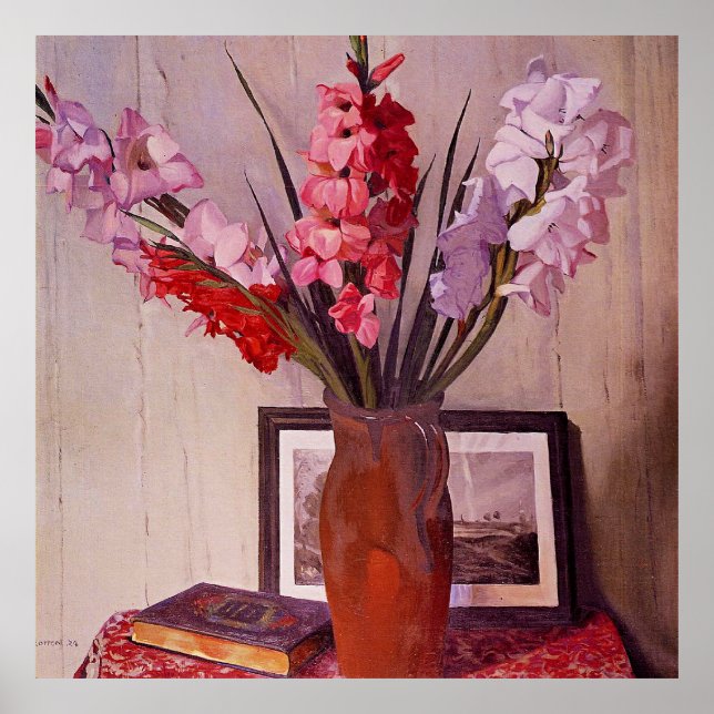 Still Life with Gladioli Poster (Framsidan)