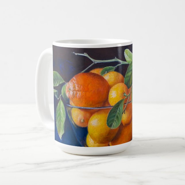 Still Life with Lemons and Orange Branch Kaffemugg (Framsida vänster)