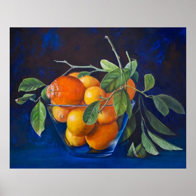 Still Life with Lemons and Orange Branch Poster (Framsidan)