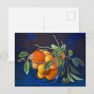 Still Life with Lemons and Orange Branch Vykort