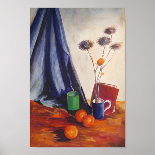 Still Life with Oranges & Jug – Kitchen Wall Art Poster (Framsidan)