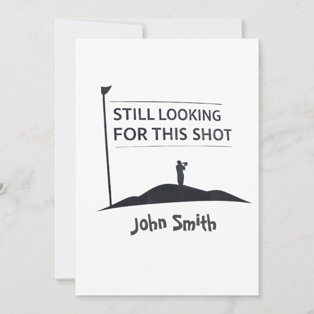 Still Looking For This Shot Custom Name Art Julkort (Framsida)