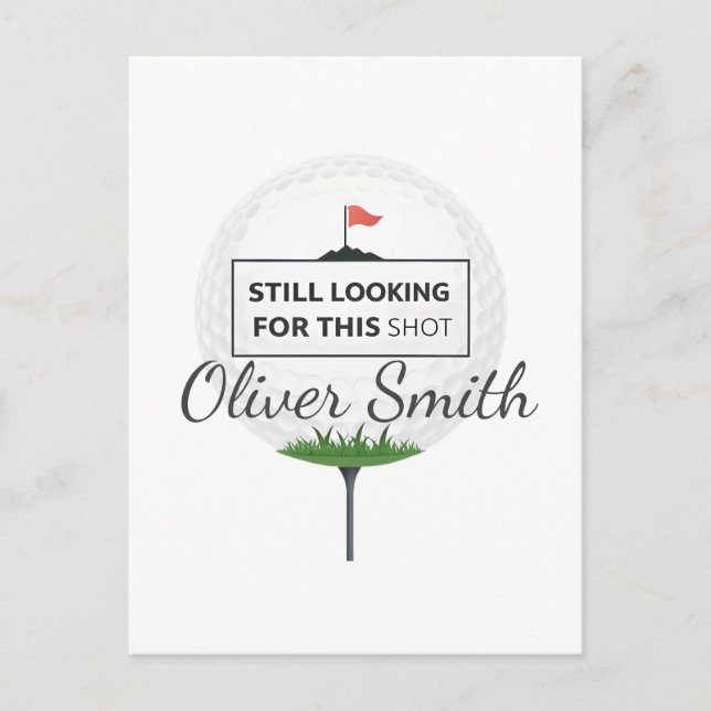 Still Looking For This Shot Custom Name Art Vykort (Framsida)