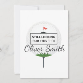 Still Looking For This Shot Golf Ball Art Julkort