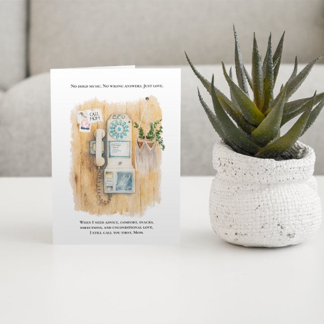 Still My First Call | Mother’s Day Photo Card Helgkort (Skapare uppladdad)