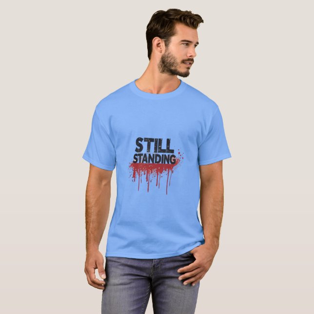 Still Standing – Minimal Streetwear T-Shirt Design (Hel framsida)