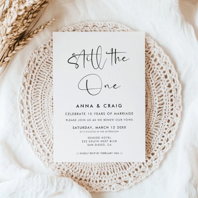 Still the One Wedding Vow Renewal Inbjudningar (Skapare uppladdad)