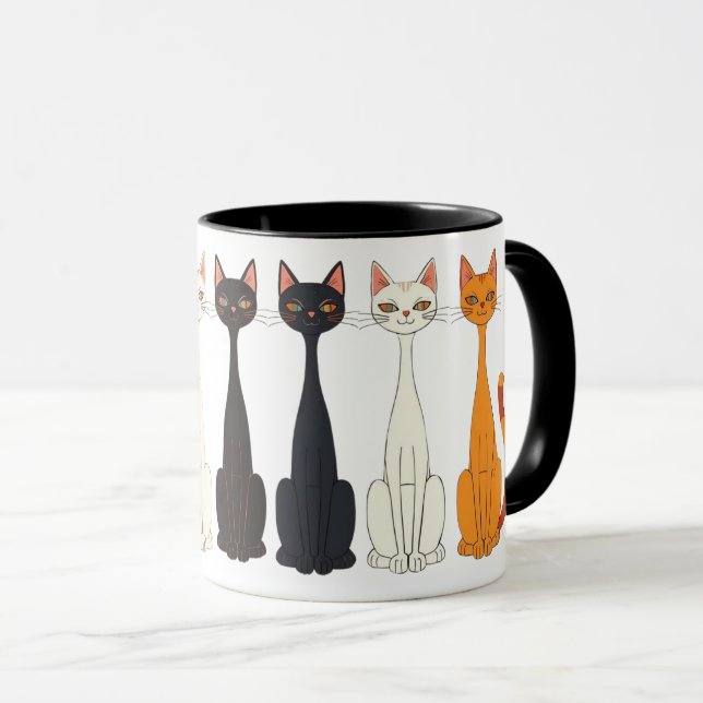 Still Tired Cats - Cat Mom Kitty Lover - Graphic Mugg (Framsida höger)