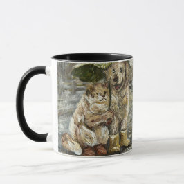 Still Together Whimsical Farmhouse Animals Rainy  Mugg