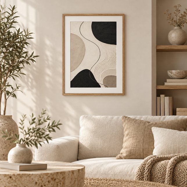 Still Trace | Minimal Abstract Plaster Art Print Poster (Skapare uppladdad)
