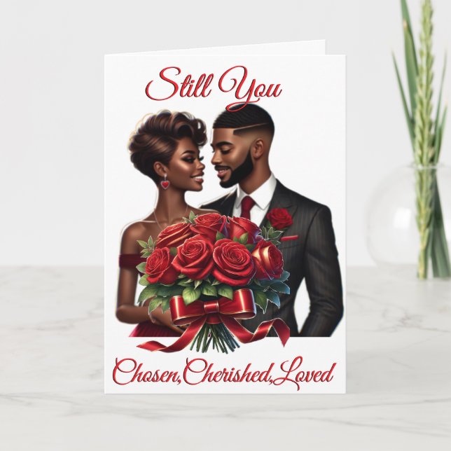 Still You Chosen, Cherished, Folded Greeting Card Kort (Framsida)