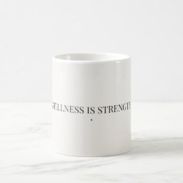 Stilla är styrka Minimalistisk mugg