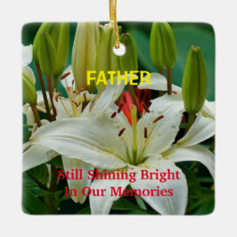 Stilla glänsande för minnesmärke i våra julgransprydnad keramik