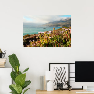 Stilla havet Blommor Fotografi Poster