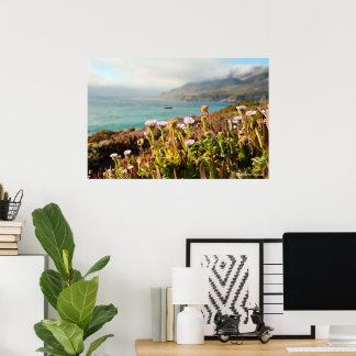 Stilla havet Blommor Fotografi Poster