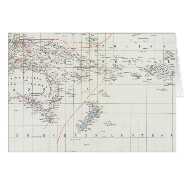 Stilla havet hälsningskort (Framsidan Horizontal)