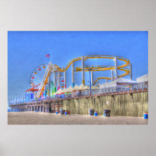Stilla havet parkerar" Santa Monica Poster