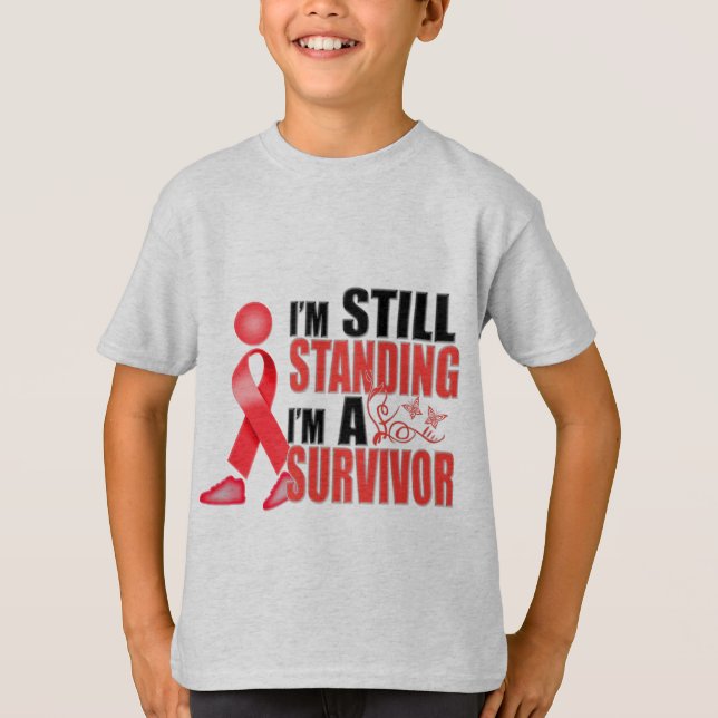 Stilla hjärtsjukdomöverlevande t shirt (Framsida)