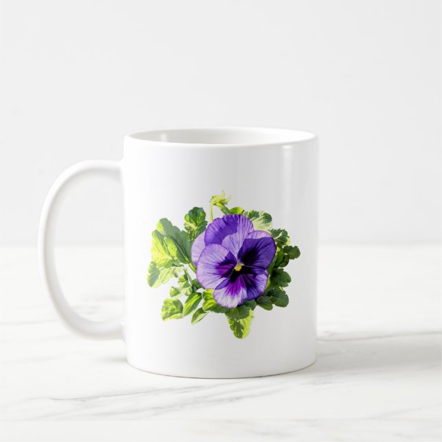 Stilla i två nyanser av lila kaffemugg (Vänster)