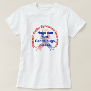 Stilla kvinna för kramTOS-medvetenheten Tee Shirt
