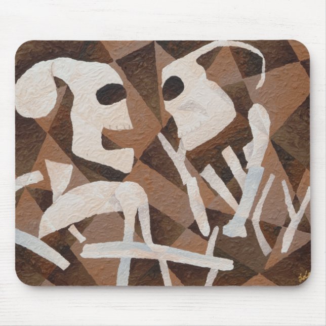 "Stilla lyssnande" mousepad Musmatta (Framsidan)