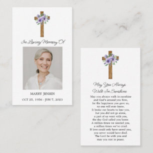 Stilla minnesgudstjänst för Pansy Cross Visitkort