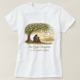 Stilla ögonblick Mor och barn Naturkonst T Shirt