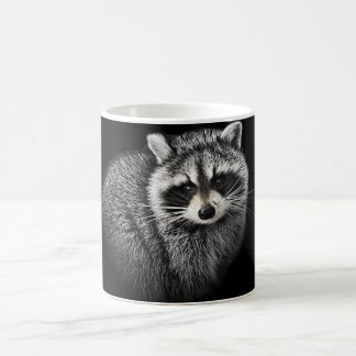 Stilla Racoonmuggen. På svart Kaffemugg
