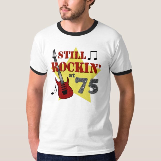 Stilla Rockin på 75 T Shirt (Framsida)