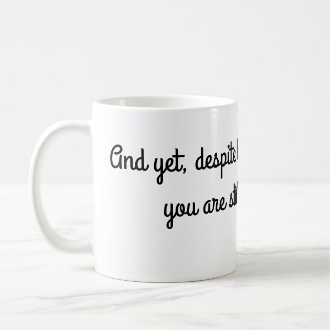 Stilla samtal till mig kaffemugg (Vänster)