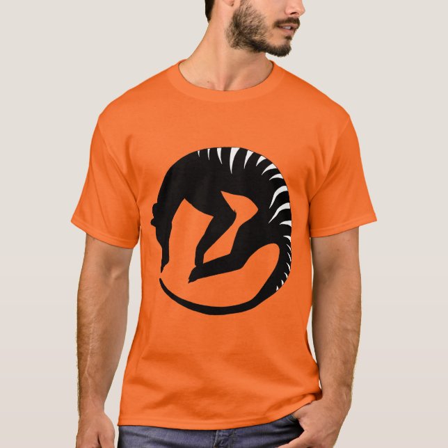 Stilla vid liv logotypskjorta för Thylacine T-shirt (Framsida)