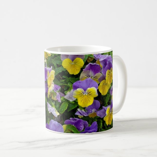 Stilla violer kaffemugg (Framsida höger)