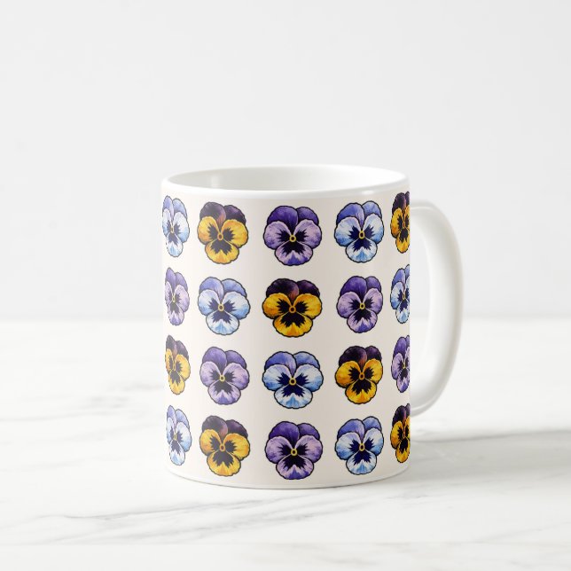 Stilla violer  kaffemugg (Framsida höger)