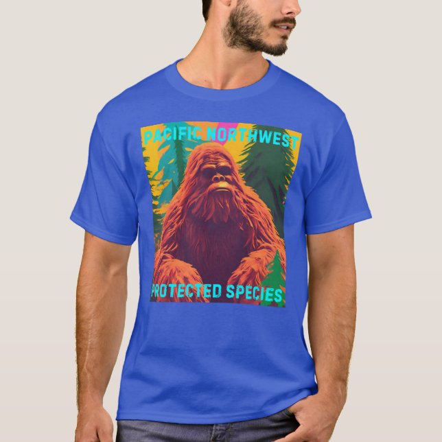 Stillahavets nordvästra skyddade arter Sasquatch T Shirt (Framsida)