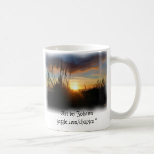 Stillahavs- dungesolnedgång kaffemugg
