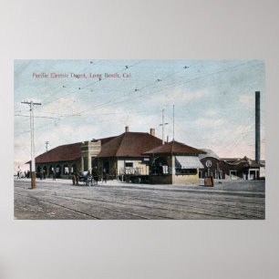 Stillahavs- elektrisk järnväg bussgarage poster