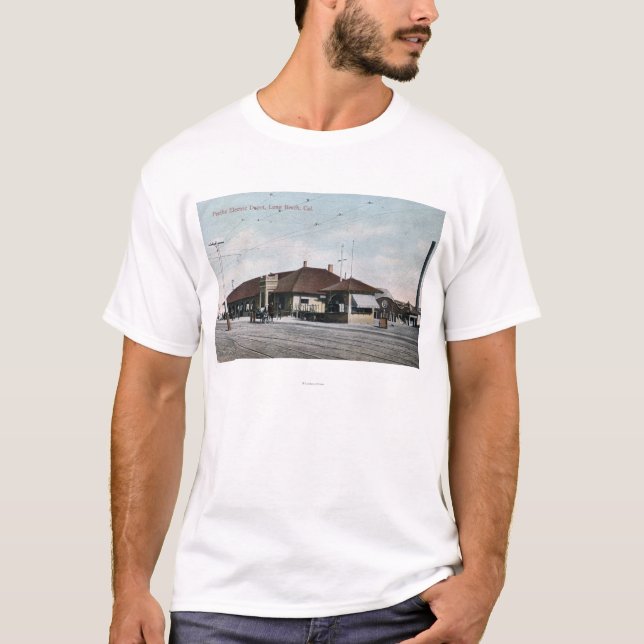 Stillahavs- elektrisk järnväg bussgarage t-shirt (Framsida)
