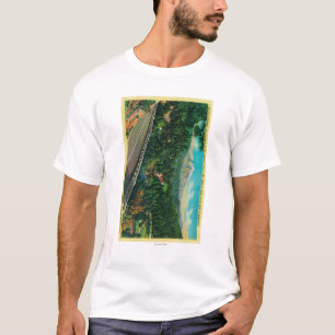 Stillahavs- huvudväg med Mt. Shasta i avstånd T-shirt