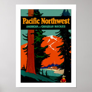 Stillahavs- Northwest Poster