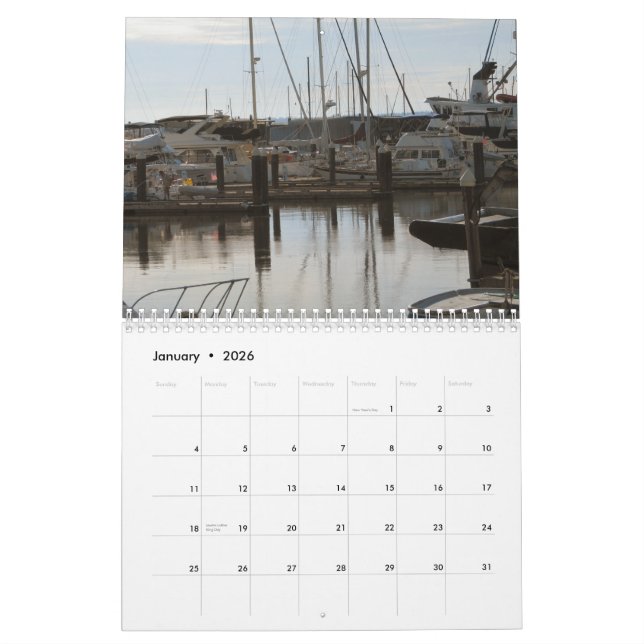 Stillahavs- Northwest segelbåtar Kalender (Jan 2026)