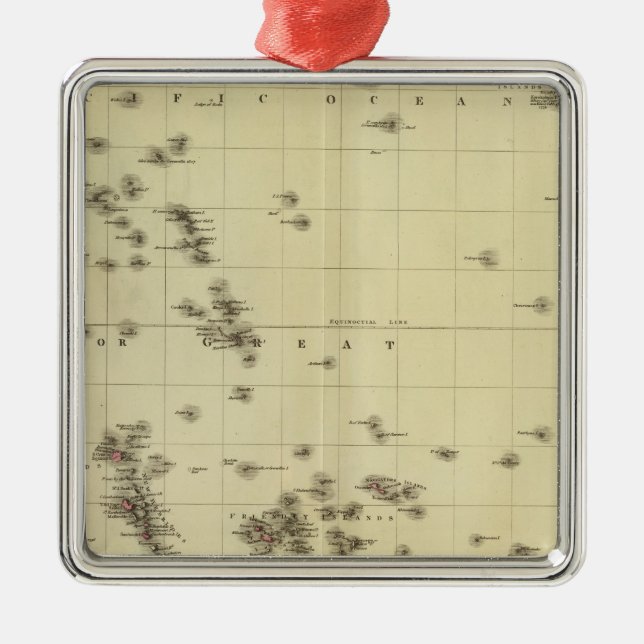 Stillahavs- öar julgransprydnad metall (Framsidan)