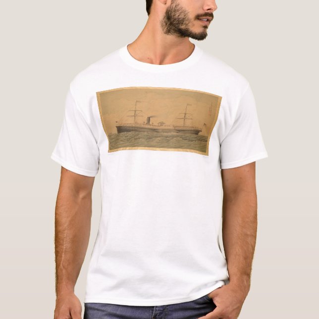 Stillahavs- Steamship Sacramento (1607A) T Shirt (Framsida)
