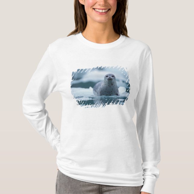 stillahavsknubbsäl, Phoca vitulina richardsi Tee Shirt (Framsida)